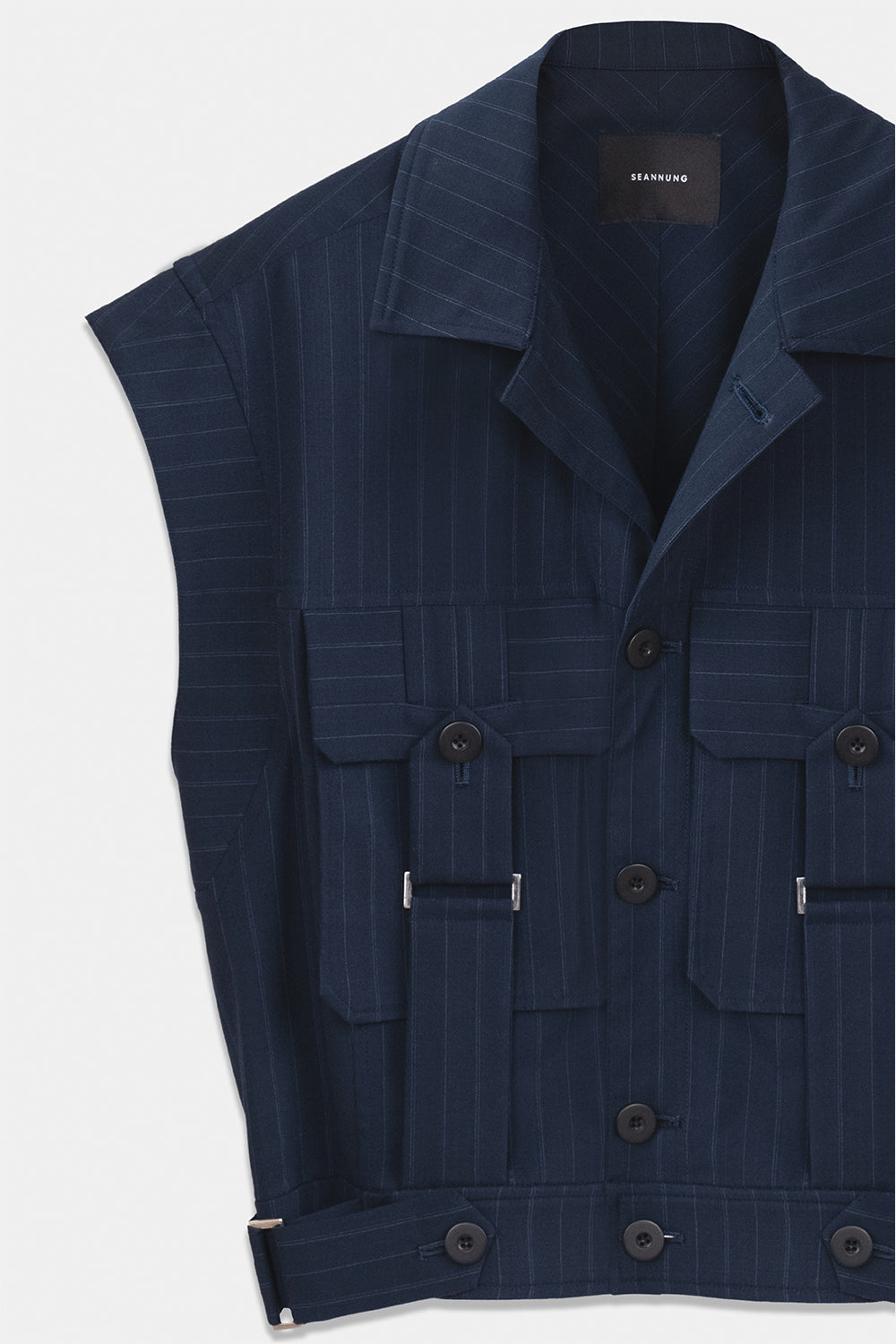 SEANNUNG - MEN - Sleeveless Belt Jacket Vest 無袖帶環外套