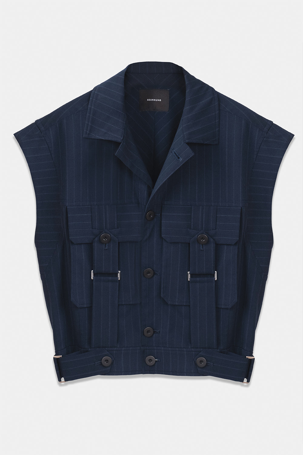 SEANNUNG - MEN - Sleeveless Belt Jacket Vest 無袖帶環外套