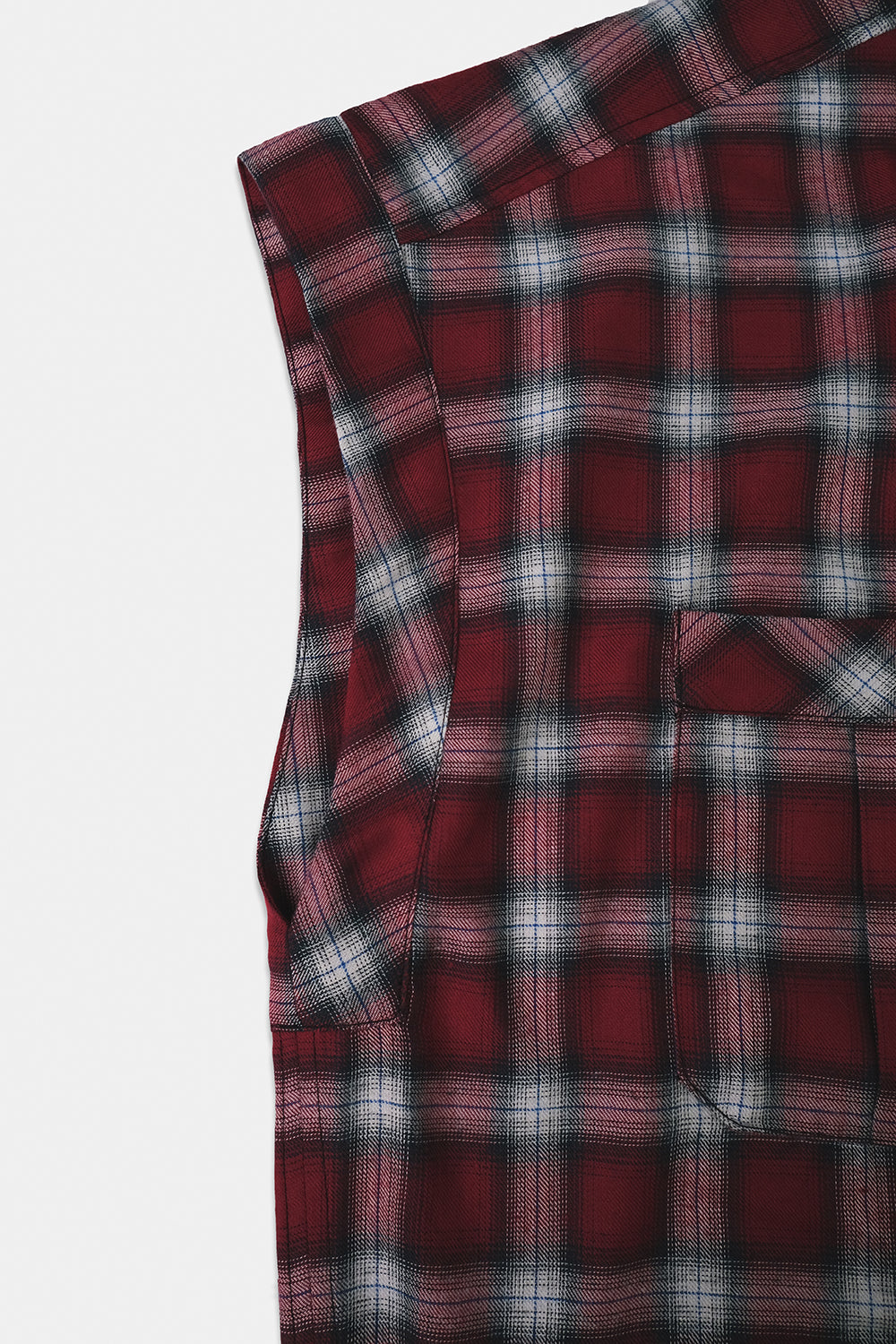 SEANNUNG - MEN - Plaid Saddle Shoulder Shirt 格紋連袖襯衫