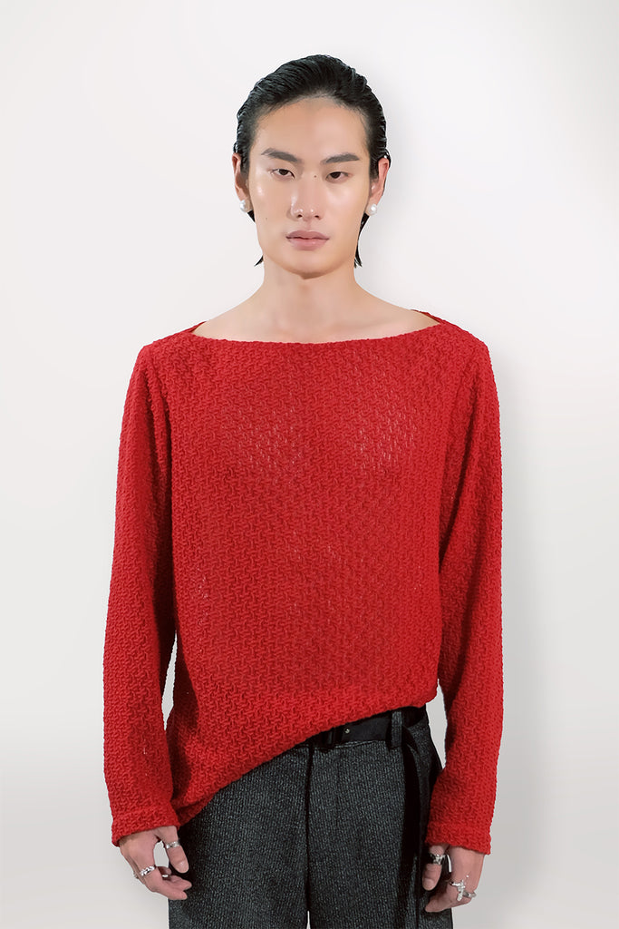 SEANNUNG - MEN - Boat Collar Knitting Top 平領針織上衣 