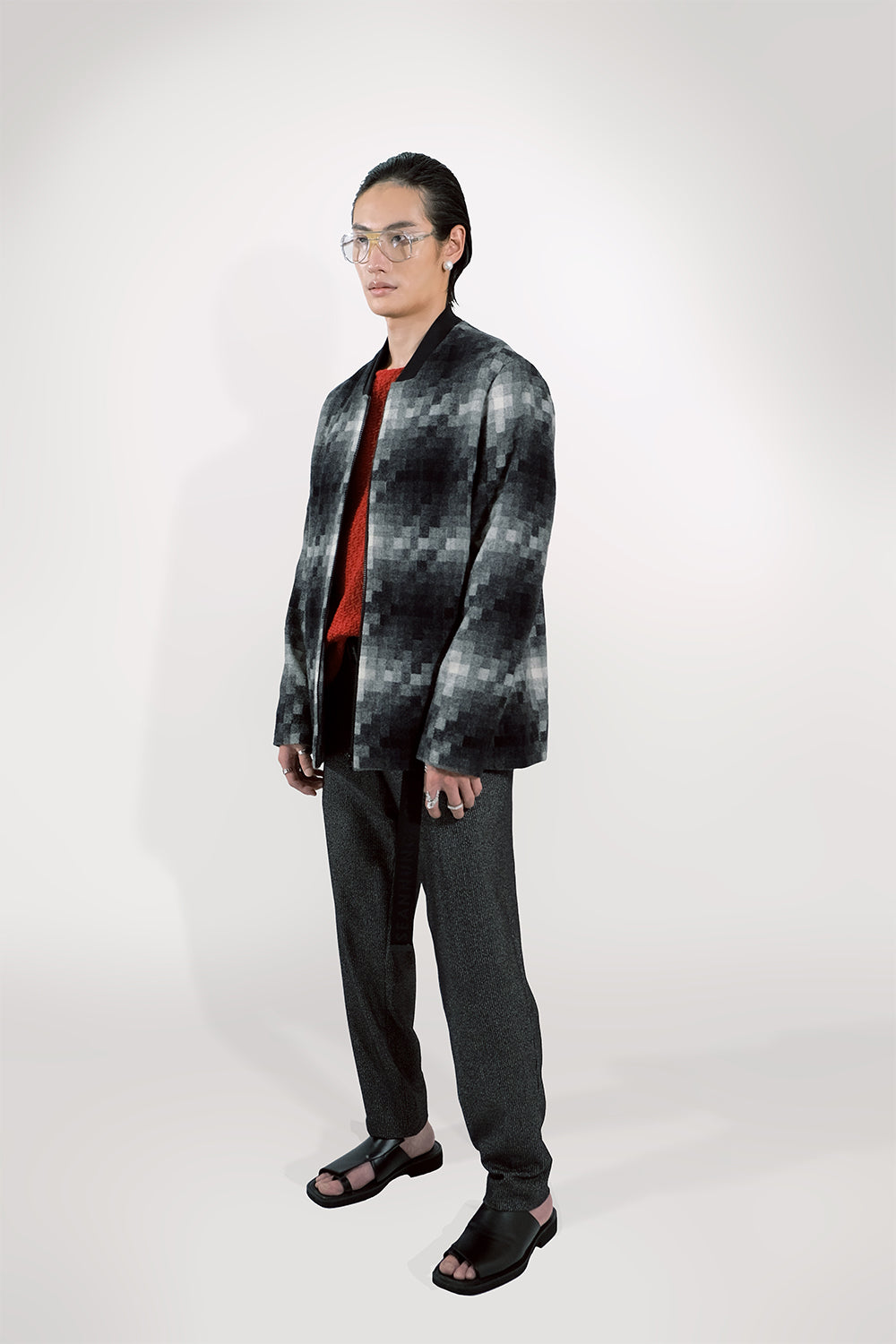 SEANNUNG - MEN - Plaid Pattern Wool Jacket 格紋毛料休閒夾克