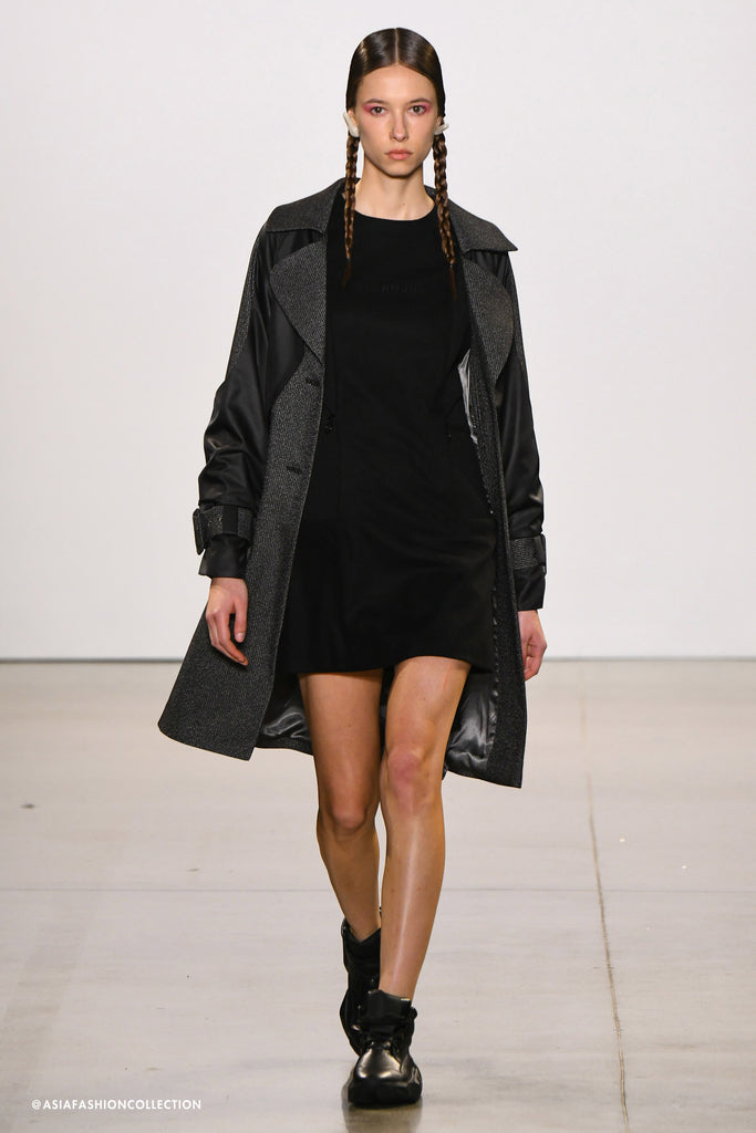 Double-Layered Shoulder-off Coat