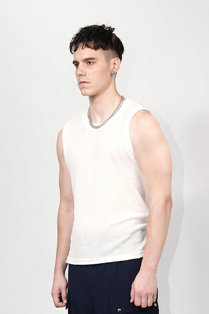 SEANNUNG - MEN - Pattern Tank Top 織紋坦克背心