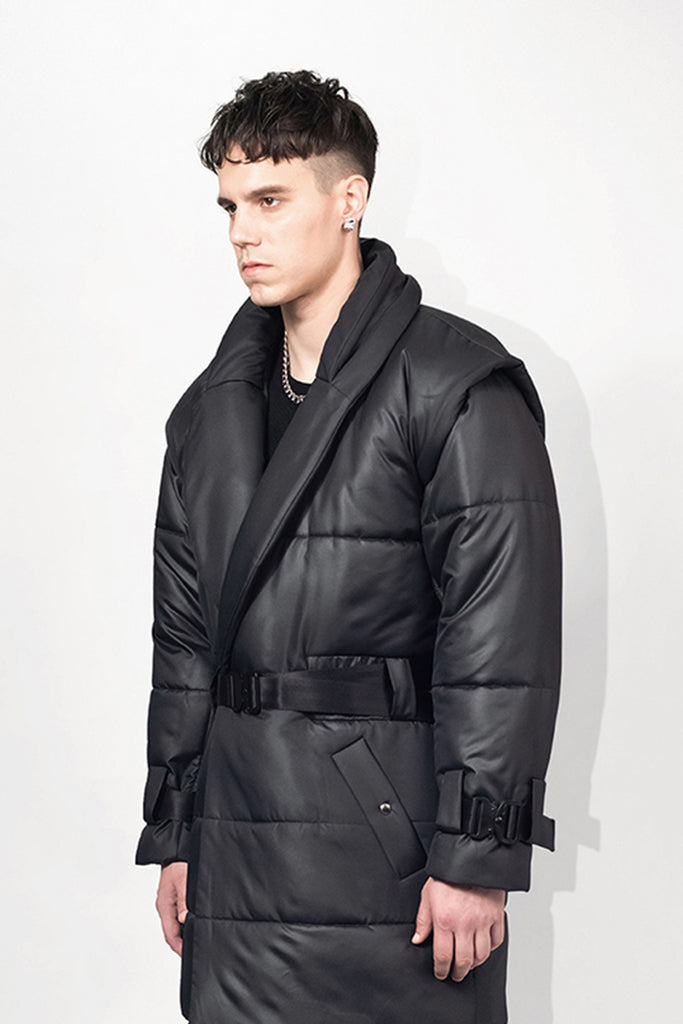 SEANNUNG - MEN - Padded Coat 鋪棉鑲肩大衣