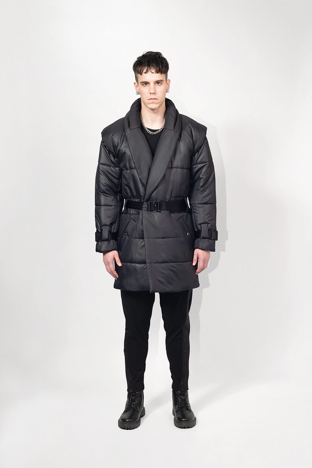 SEANNUNG - MEN - Padded Coat 鋪棉鑲肩大衣
