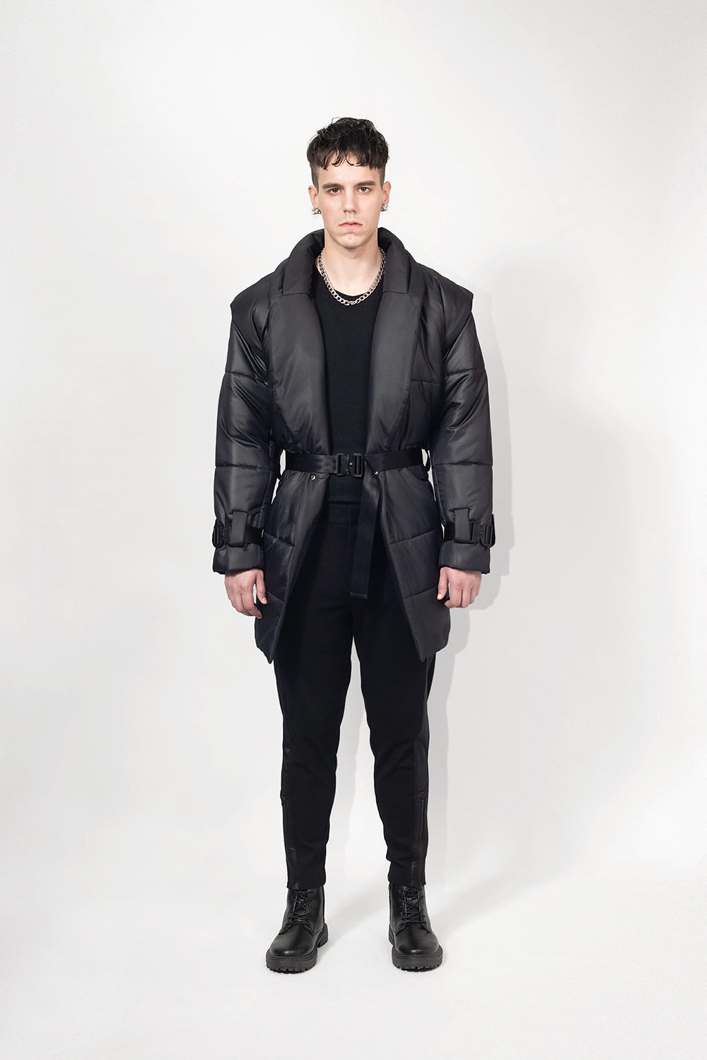 SEANNUNG - MEN - Padded Coat 鋪棉鑲肩大衣