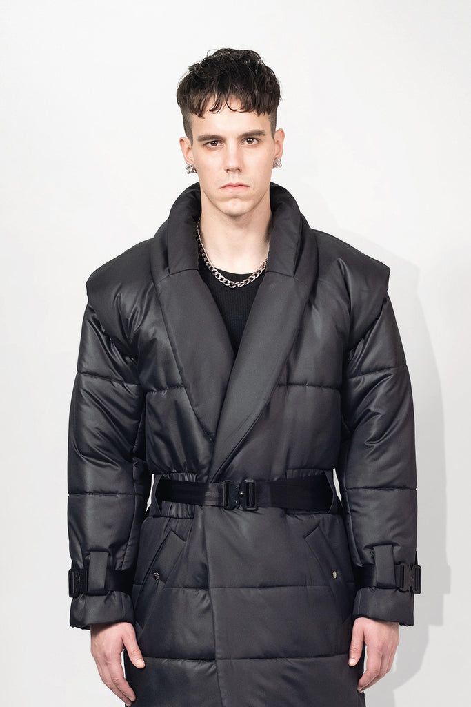 SEANNUNG - MEN - Padded Coat 鋪棉鑲肩大衣