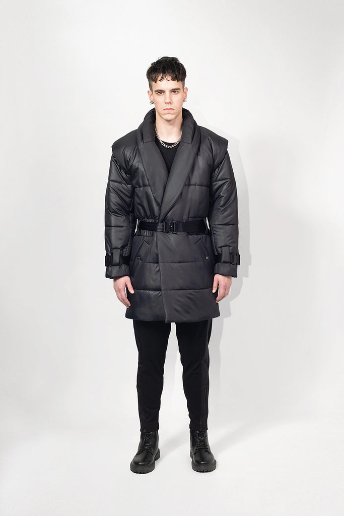 SEANNUNG - MEN - Padded Coat 鋪棉鑲肩大衣
