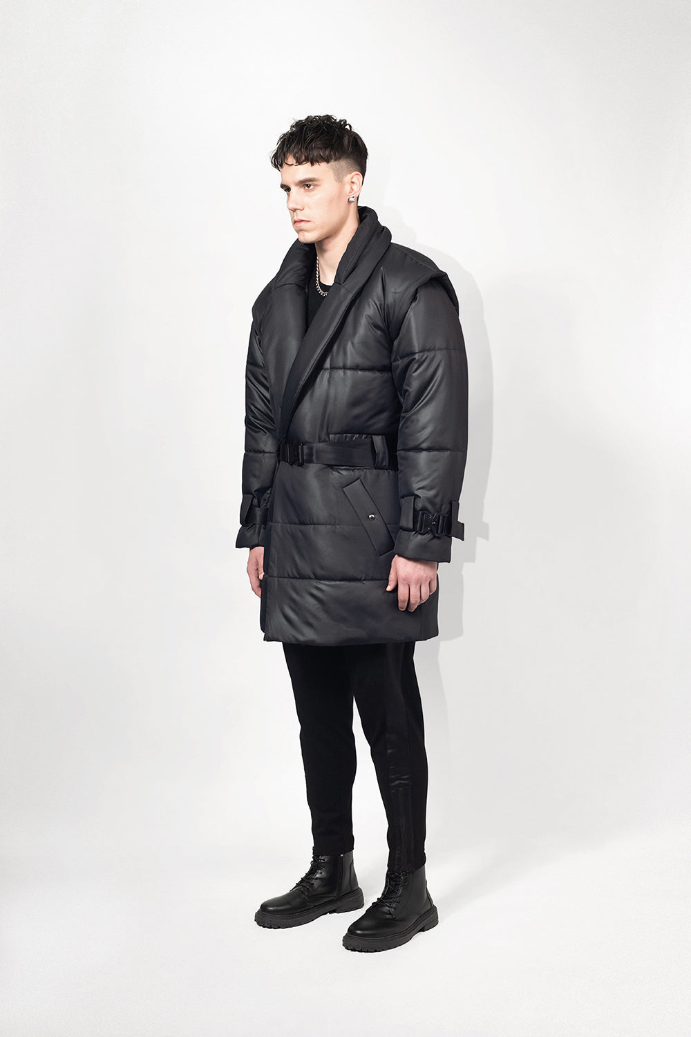 SEANNUNG - MEN - Padded Coat 鋪棉鑲肩大衣