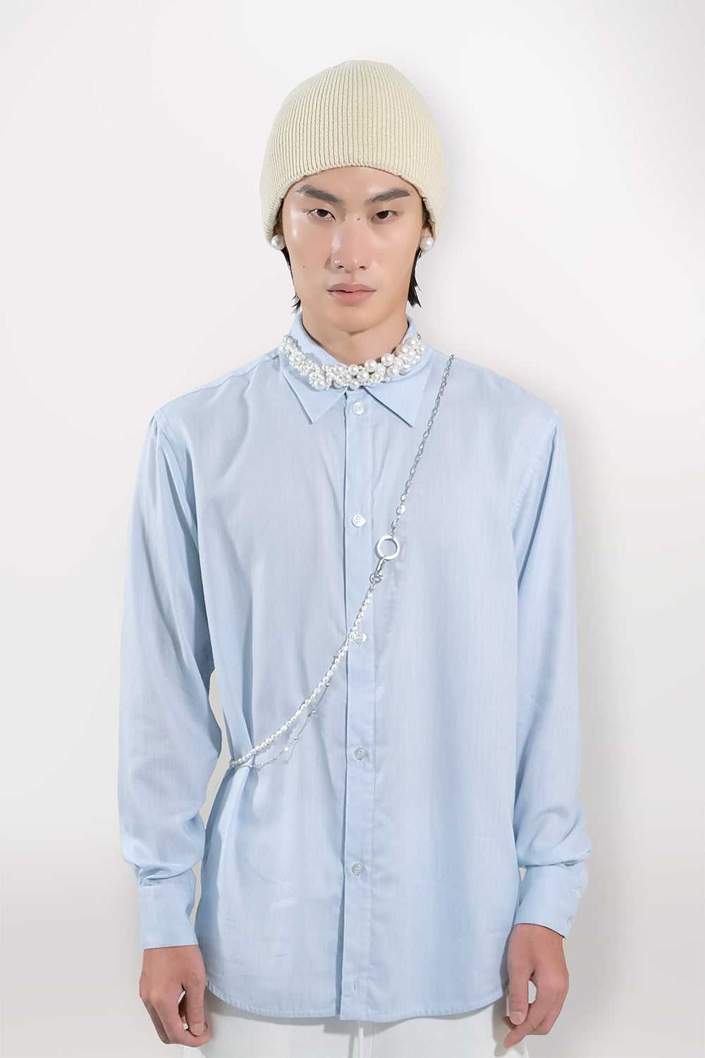 SEANNUNG -MEN-  SEANNUNG Classic Fit Shirt 經典條紋窄身襯衫