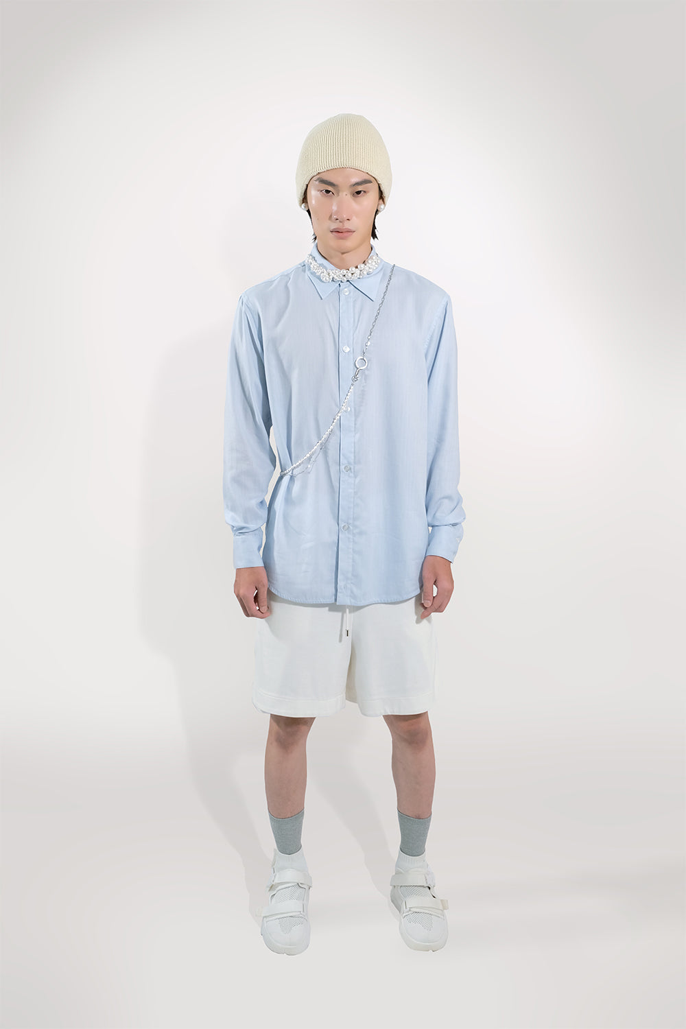 SEANNUNG -MEN-  SEANNUNG Classic Fit Shirt 經典條紋窄身襯衫