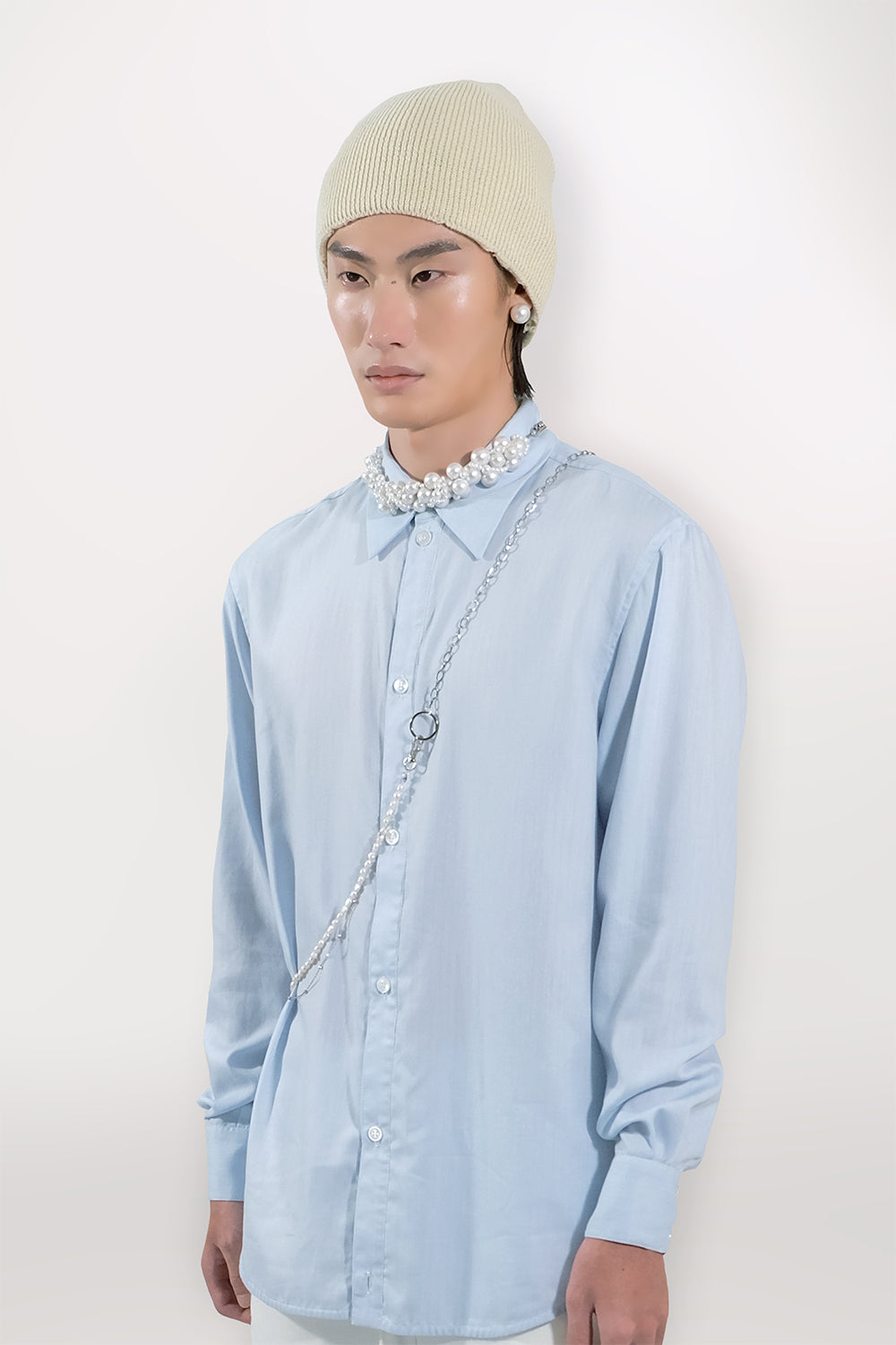 SEANNUNG -MEN-  SEANNUNG Classic Fit Shirt 經典條紋窄身襯衫