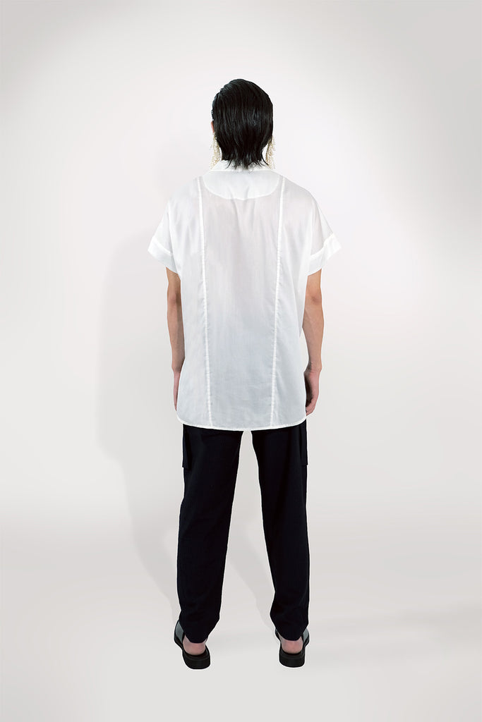 SEANNUNG - MEN - Round Saddle Shoulder Shirt 圓形連袖襯衫