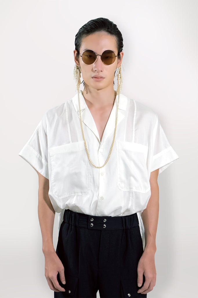 SEANNUNG - MEN - Round Saddle Shoulder Shirt 圓形連袖襯衫