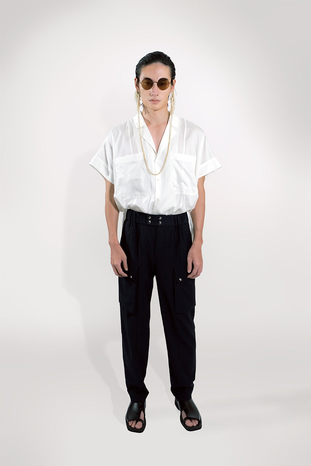 SEANNUNG - MEN - Round Saddle Shoulder Shirt 圓形連袖襯衫