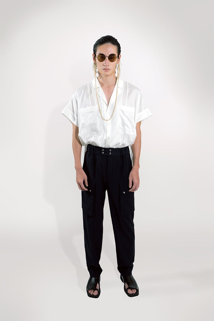 SEANNUNG - MEN - Round Saddle Shoulder Shirt 圓形連袖襯衫