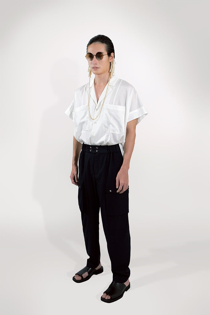 SEANNUNG - MEN - Round Saddle Shoulder Shirt 圓形連袖襯衫