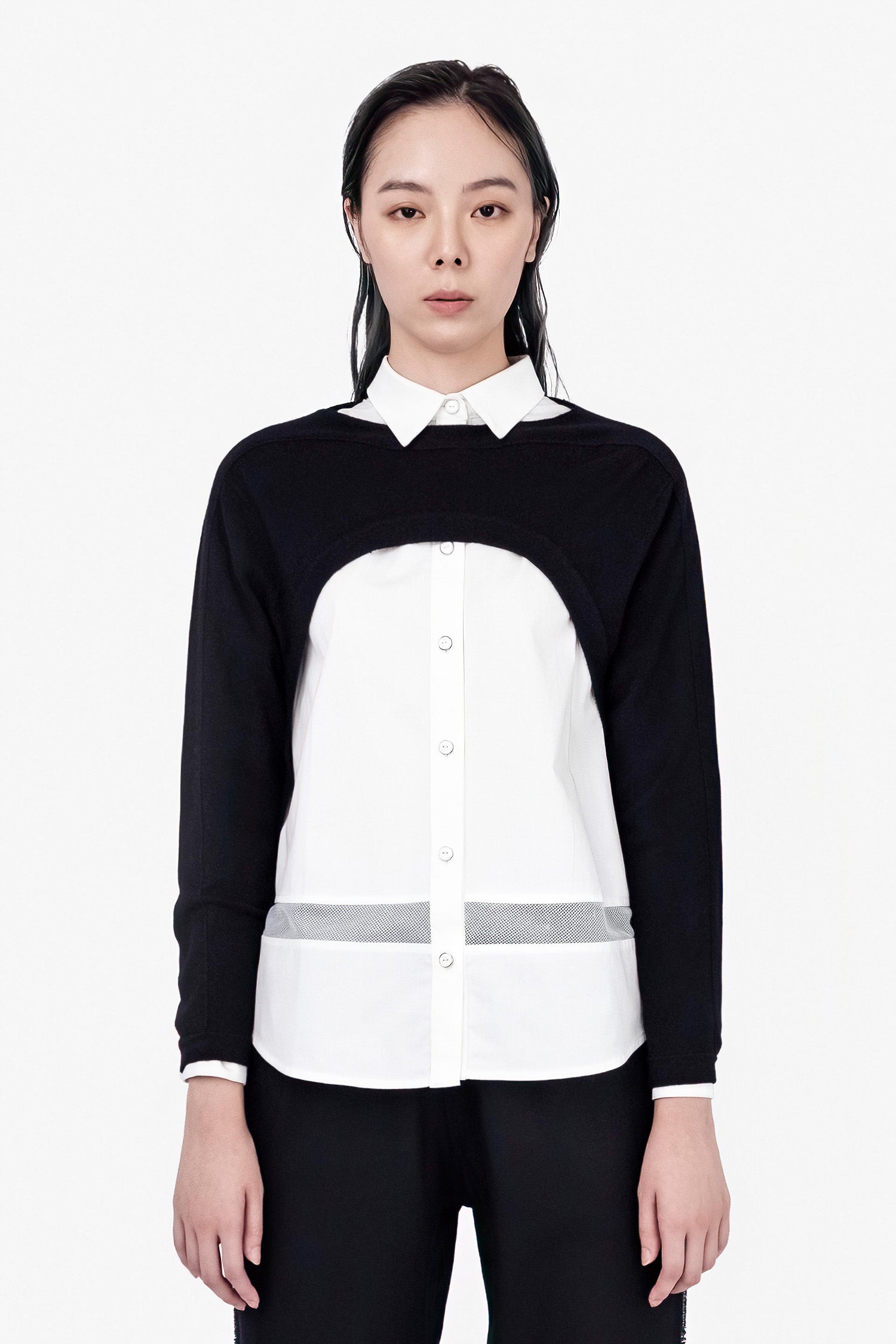 SEANNUNG - WOMEN -  Asymmetric Long Sleeve Jumper 長袖披風罩衫