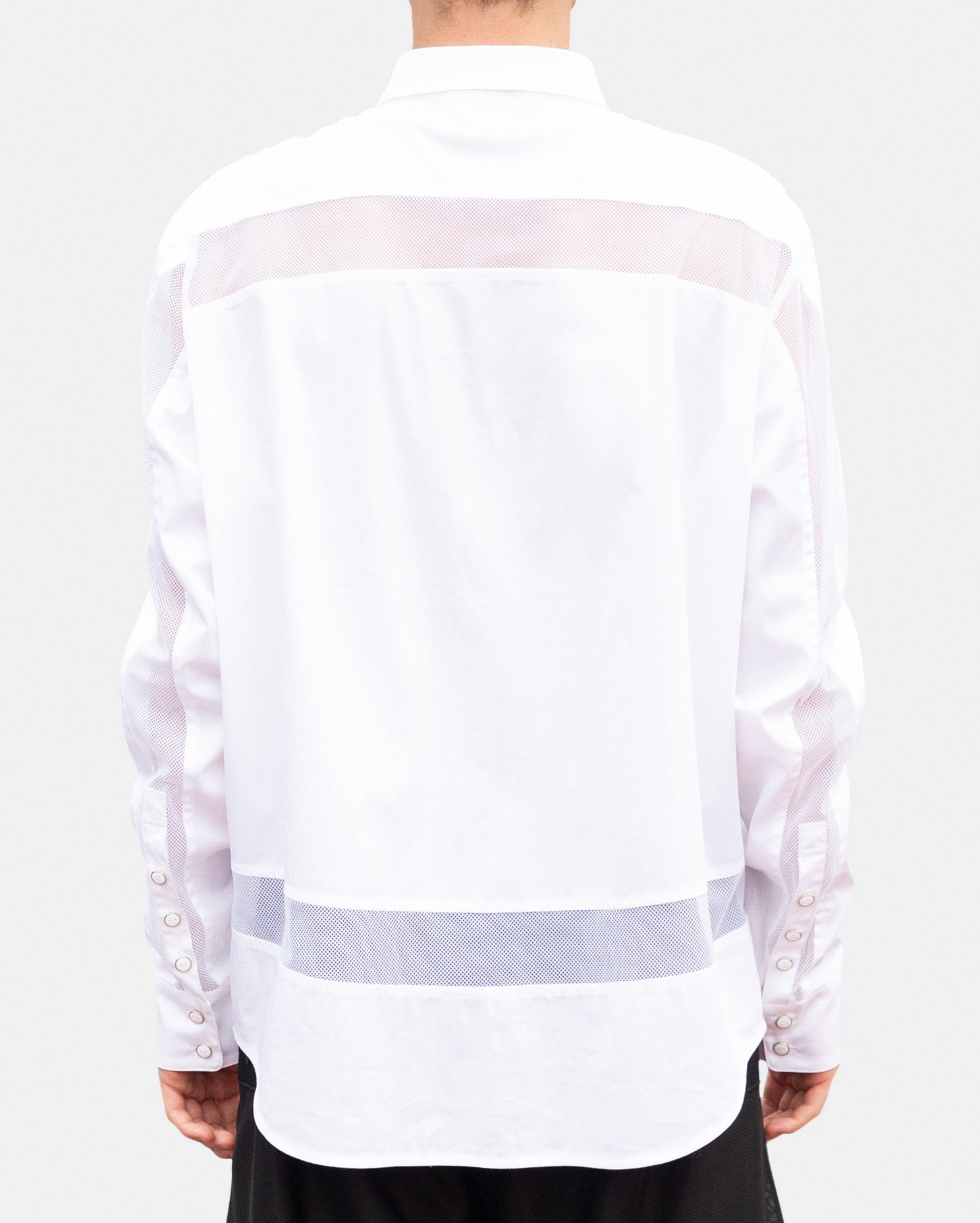 SEANNUNG - MEN - Long Sleeve Mesh Shirt 網布拼接長袖襯衫 