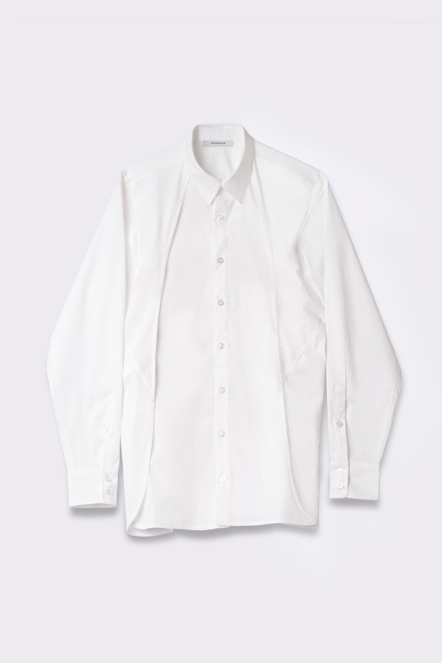 SEANNUNG -MEN-  Double Layered Shoulder Detail Shirt 層次披肩襯衫