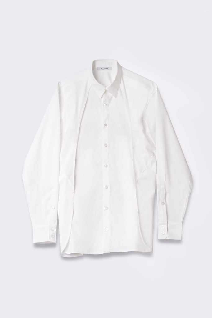 SEANNUNG -MEN-  Double Layered Shoulder Detail Shirt 層次披肩襯衫