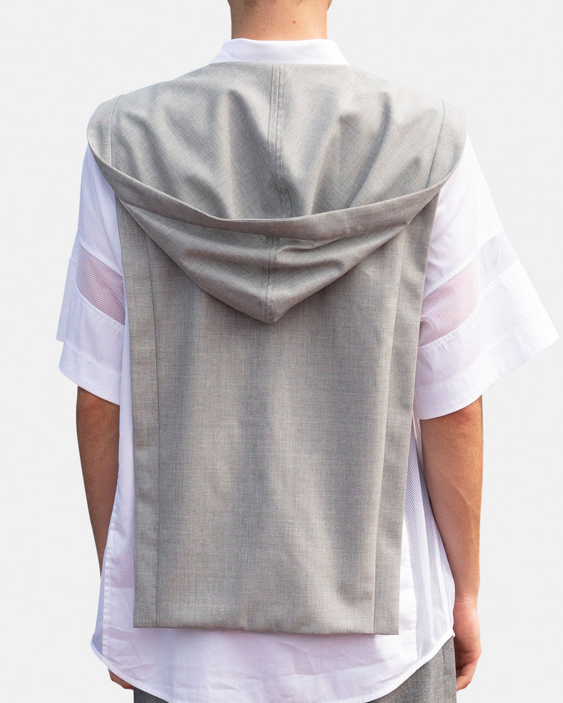 SEANNUNG - 連帽正裝披肩 Reconstructed Hoodie Suit - Men