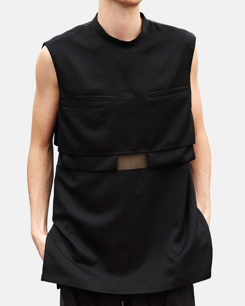 SEANNUNG - MEN- Sleeveless T-shirt with Double Pockets 雙口袋背心 