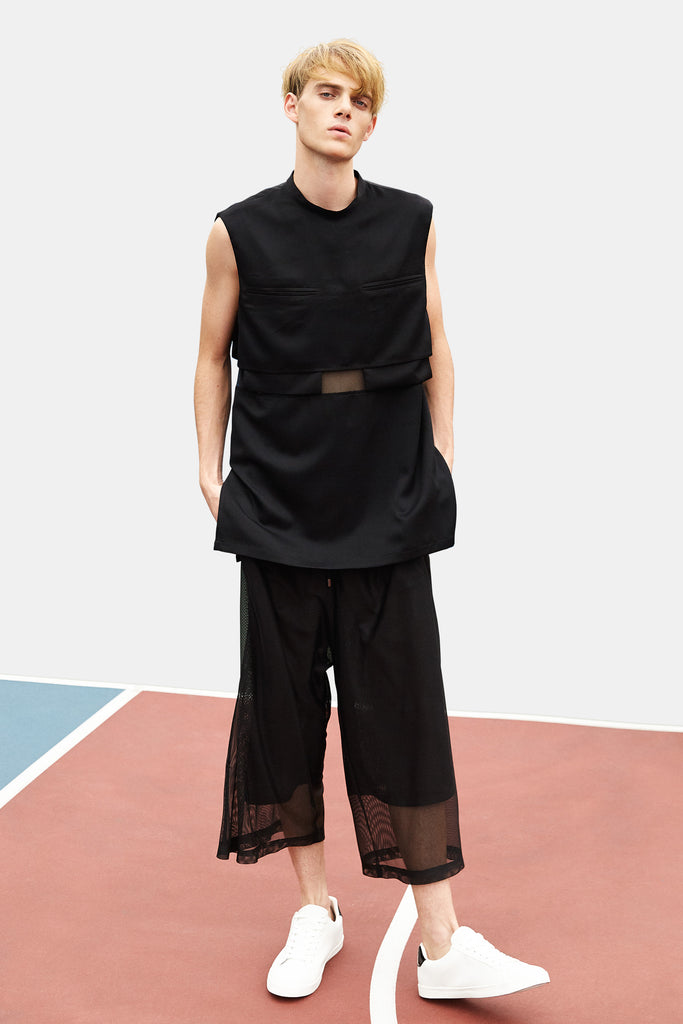 SEANNUNG - MEN- Sleeveless T-shirt with Double Pockets 雙口袋背心 
