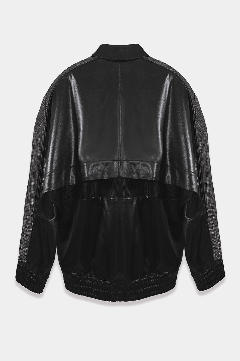 SEANNUNG - MEN - Bright Batwing Sleeve Cape Jacket 亮面披風連袖外套