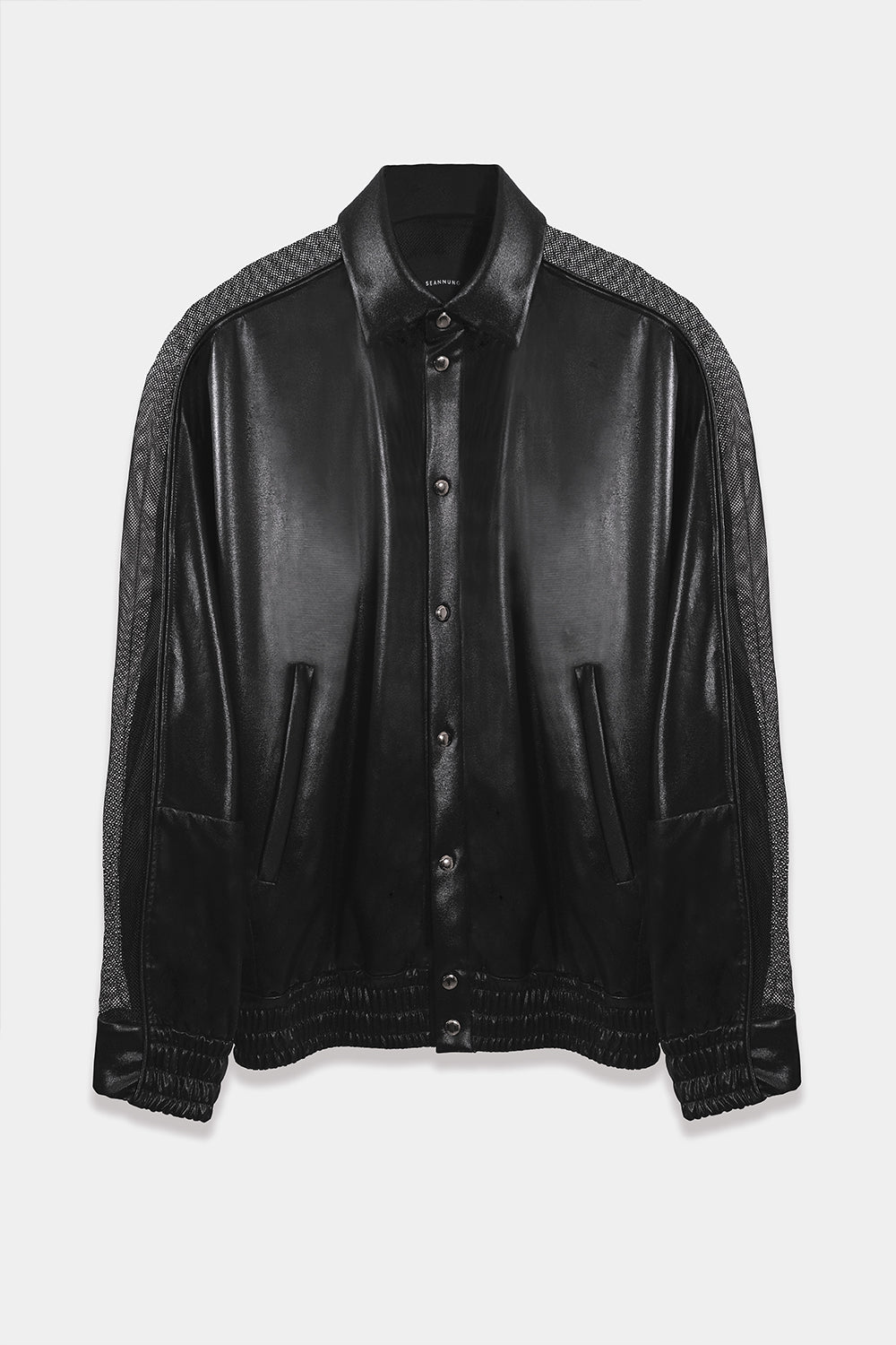 SEANNUNG - MEN - Bright Batwing Sleeve Cape Jacket 亮面披風連袖外套