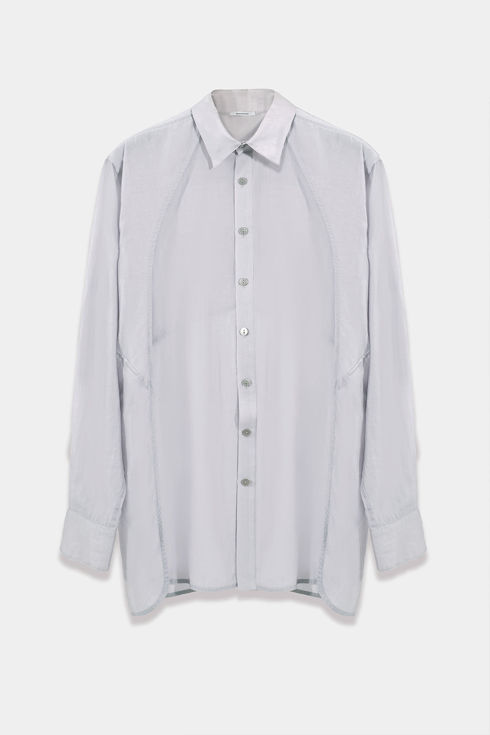 SEANNUNG - MEN - Double Layered Transparent Shoulder Detail Shirt 透膚層次披肩襯衫