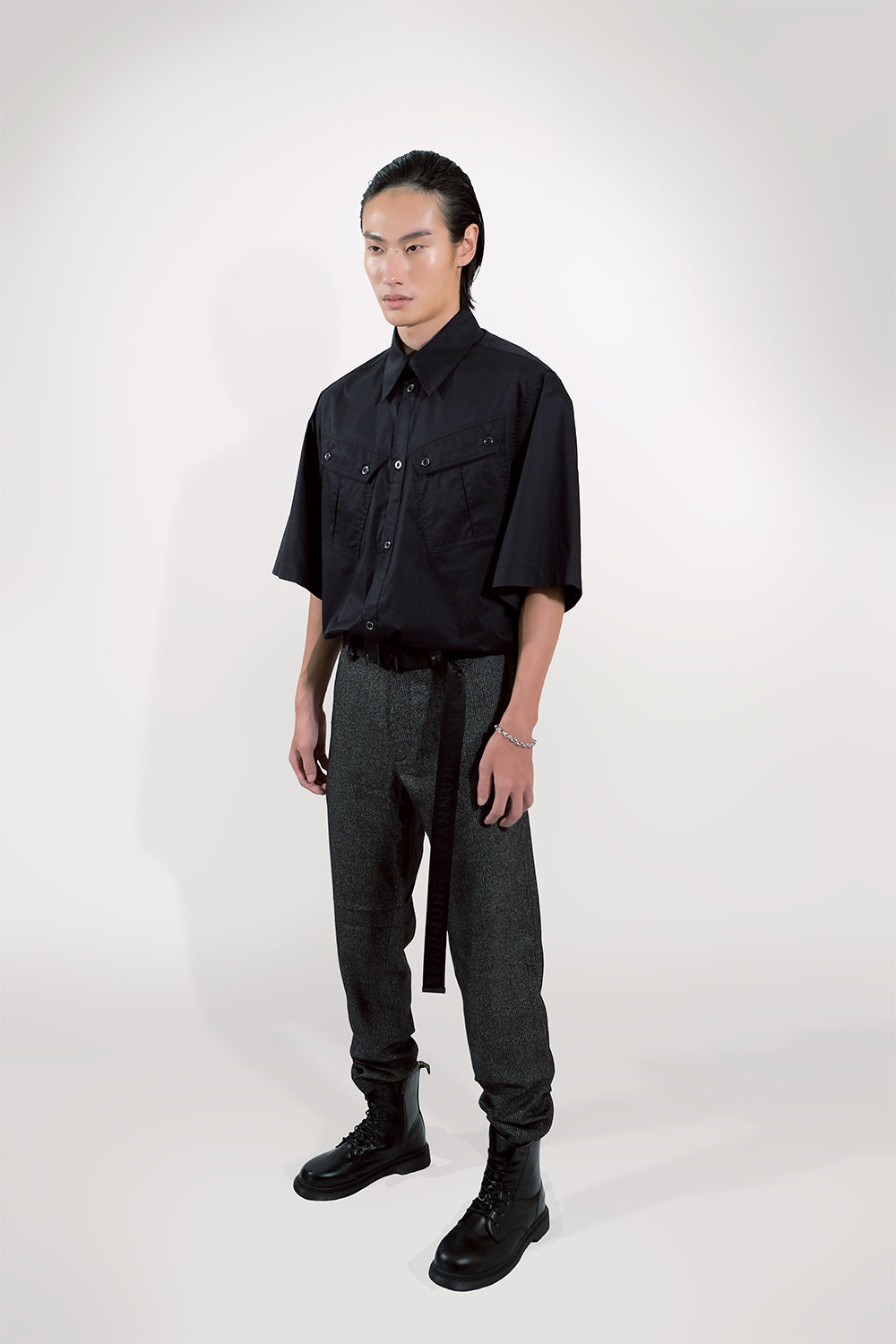 SEANNUNG - MEN - Double Pocket  Cargo Shirt 雙斜口袋短袖襯衫