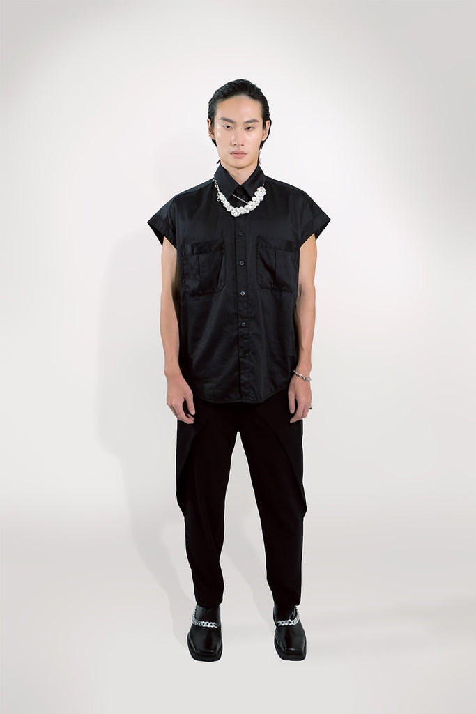 SEANNUNG - MEN - Saddle Shoulder Shirt 連袖襯衫