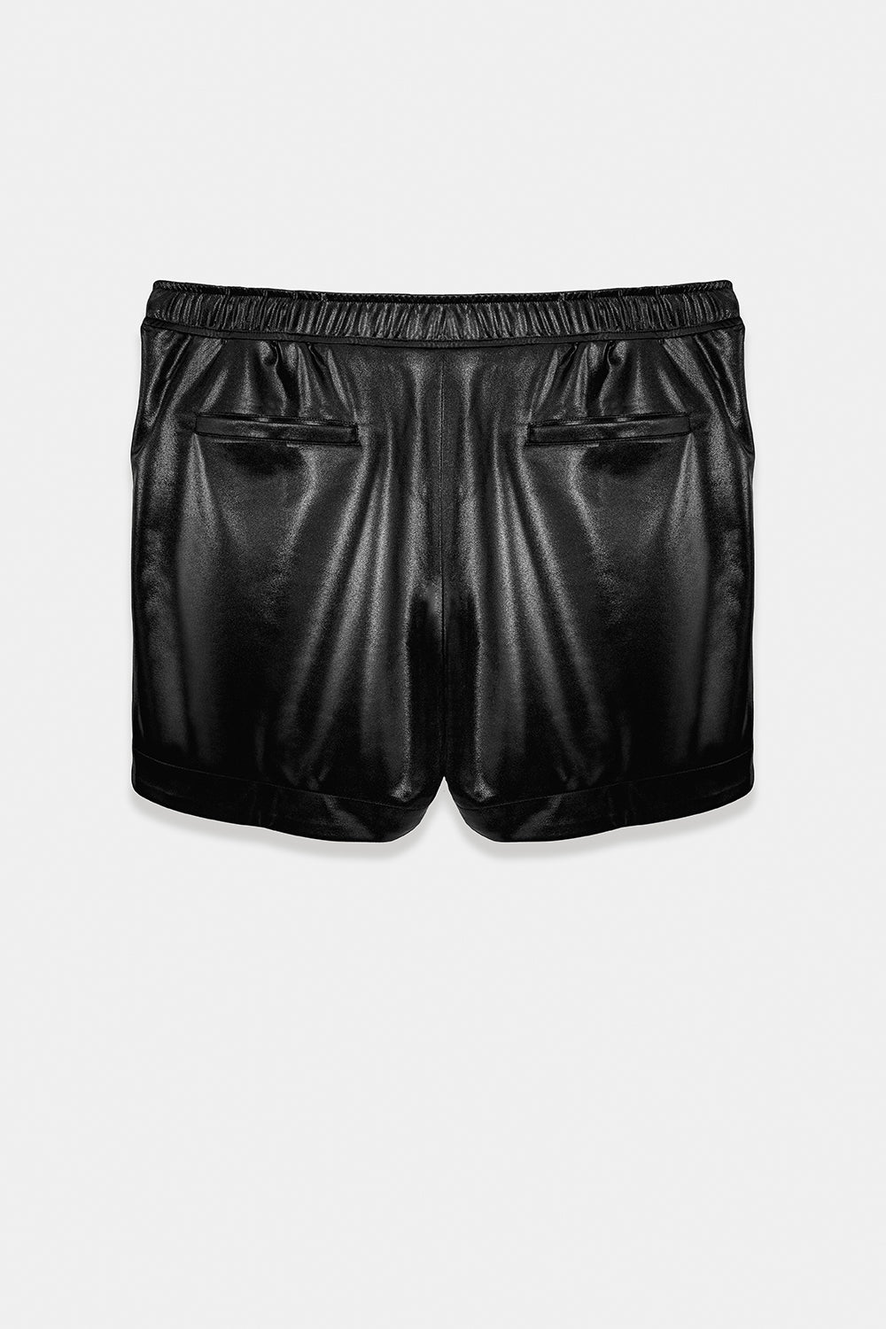 SEANNUNG - MEN - Exposed-Zip Sweat Shorts 亮面綁帶短褲