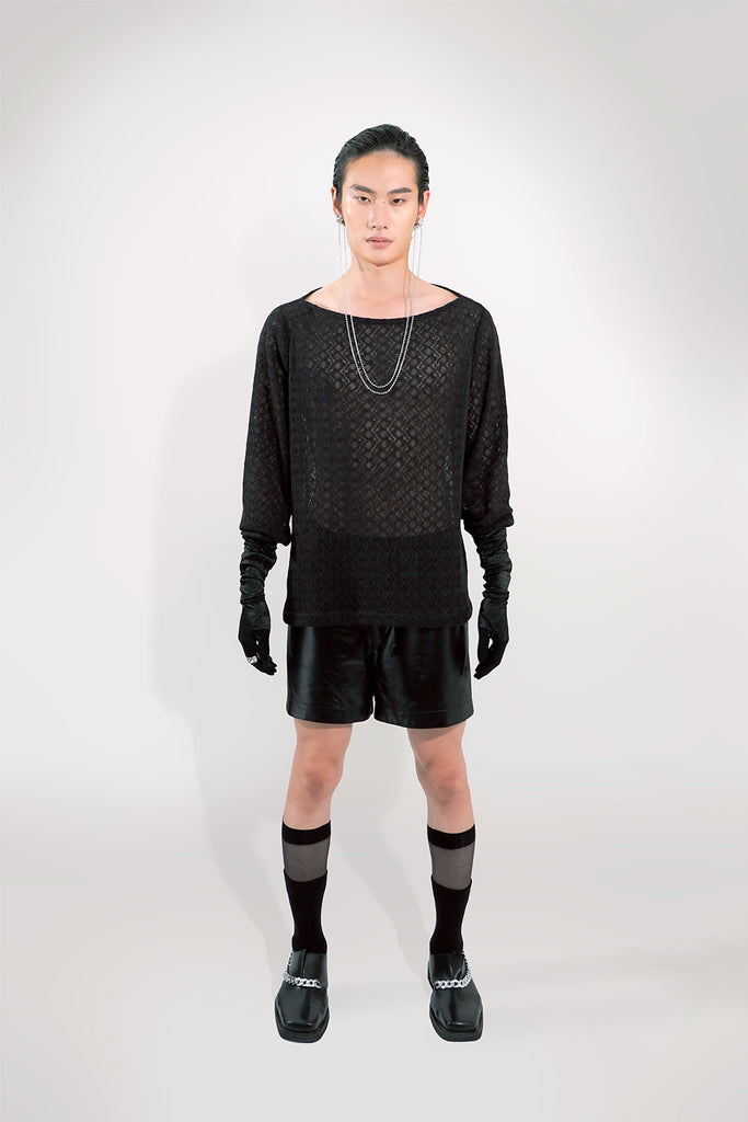 SEANNUNG - MEN - Boat Collar Lace Top 平領蕾絲上衣 