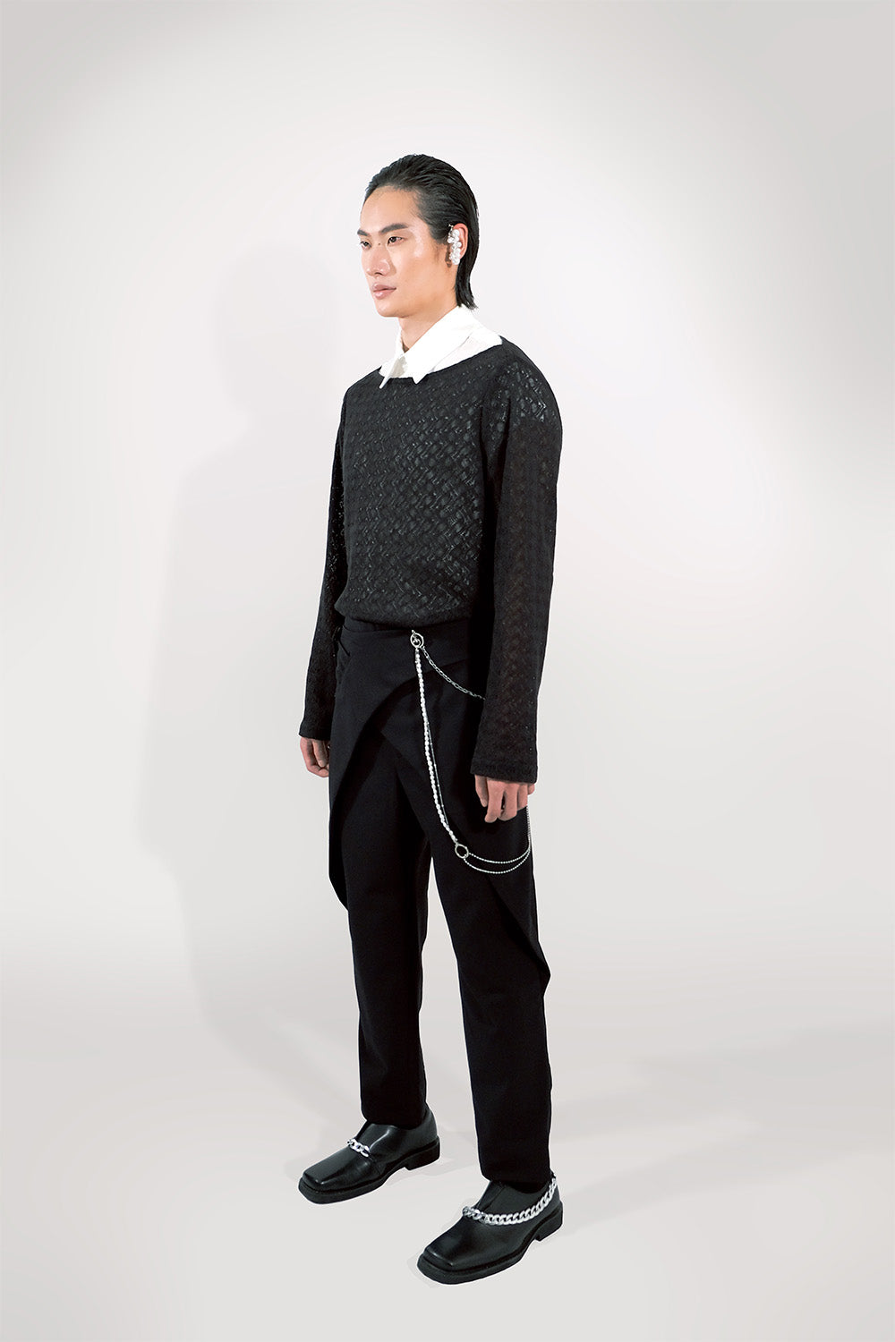 SEANNUNG - MEN - Boat Collar Lace Top 平領蕾絲上衣 