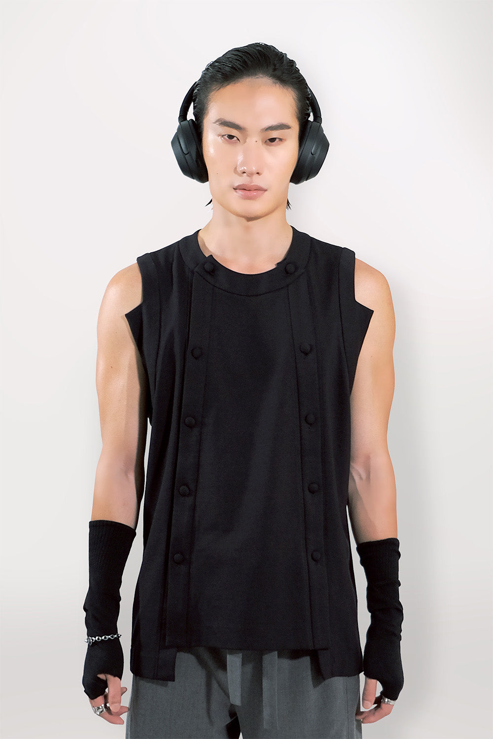 SEANNUNG -MEN-  Double Open Front Vest 雙開襟背心