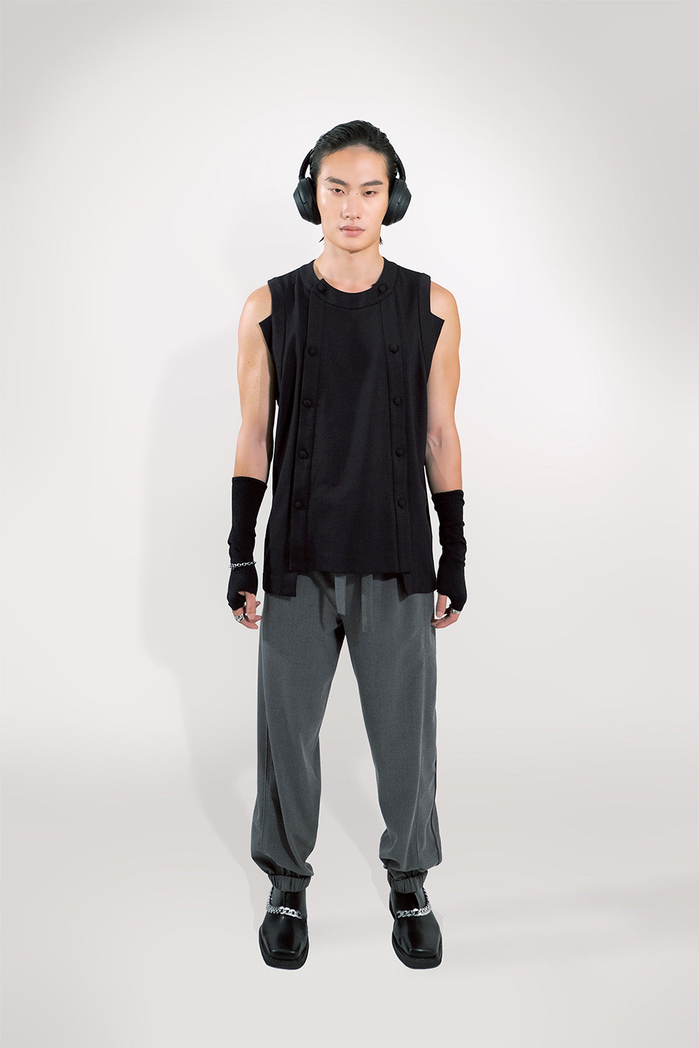 SEANNUNG -MEN-  Double Open Front Vest 雙開襟背心