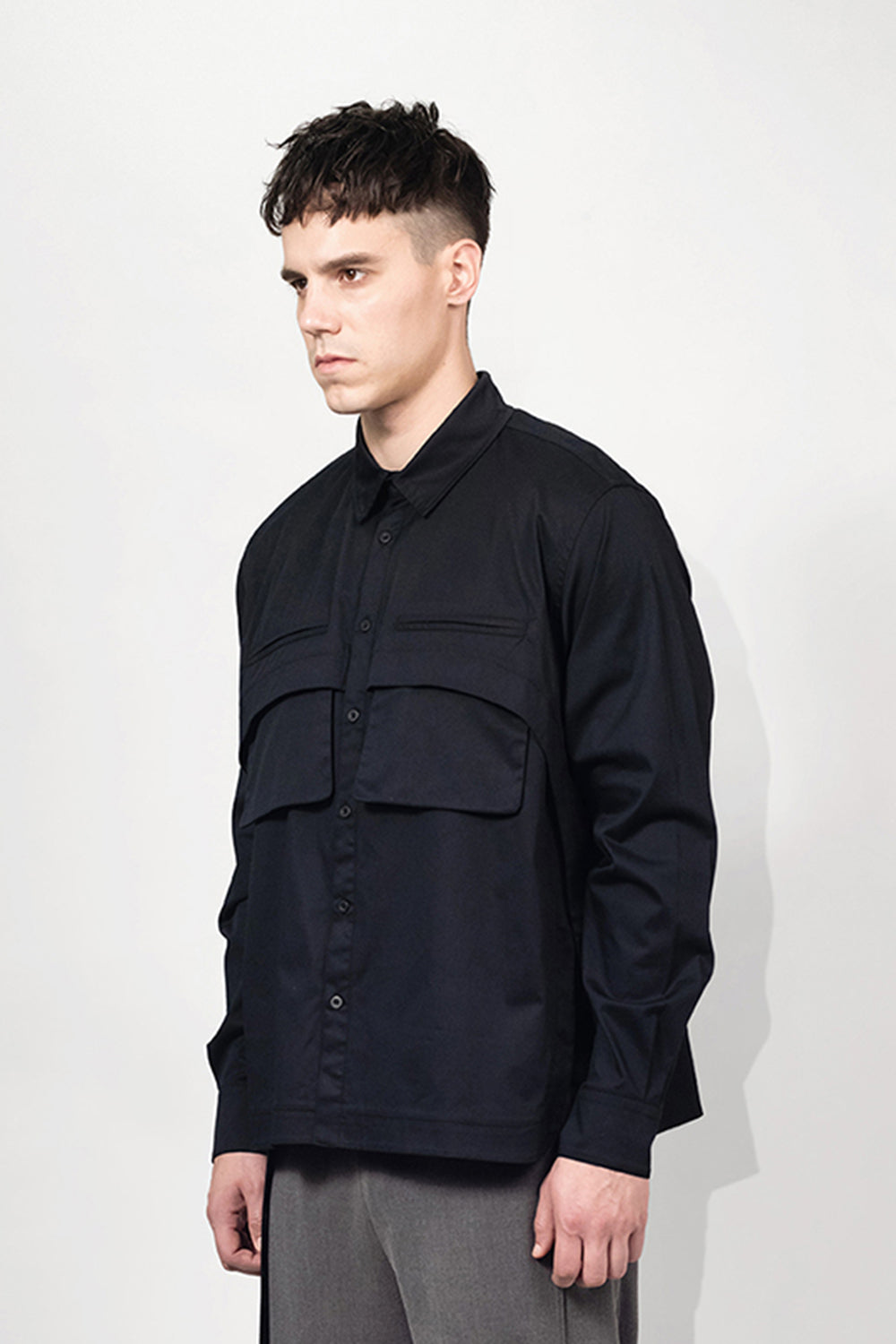 SEANNUNG - MEN - Double-Pocket Shirt 雙口袋短版襯衫 