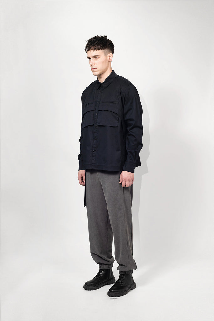 SEANNUNG - MEN - Double-Pocket Shirt 雙口袋短版襯衫 