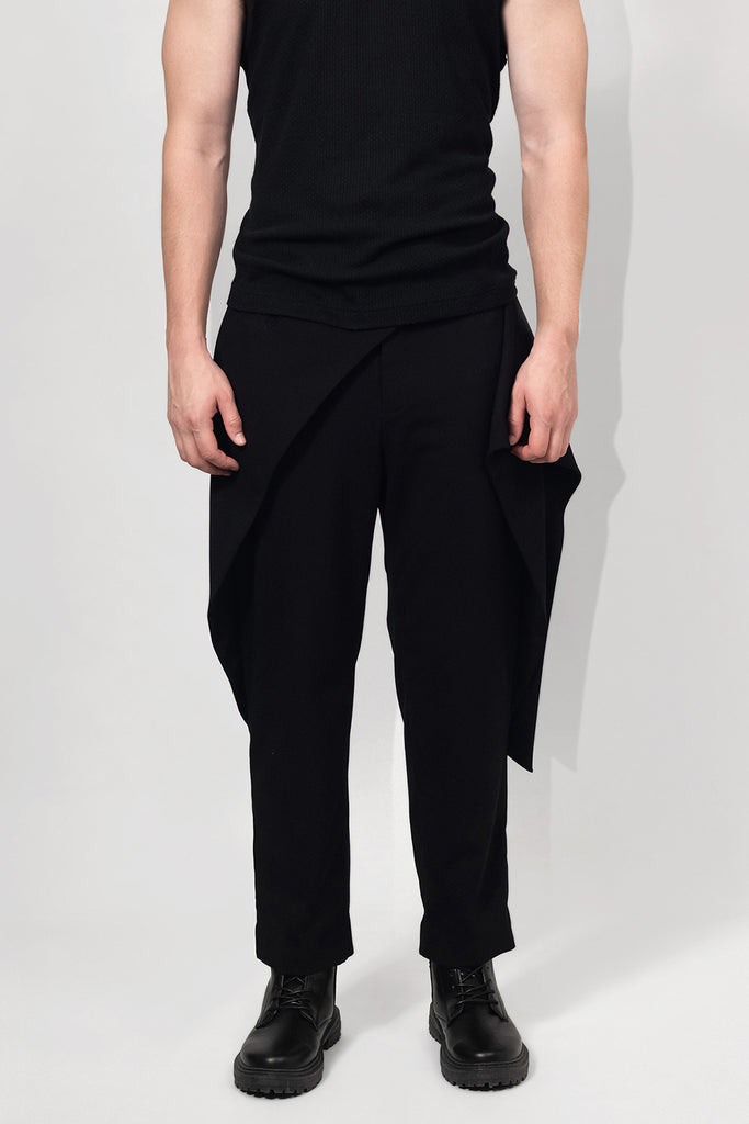 SEANNUNG - MEN - Crossed Belt Trousers 前交叉襠片長褲 