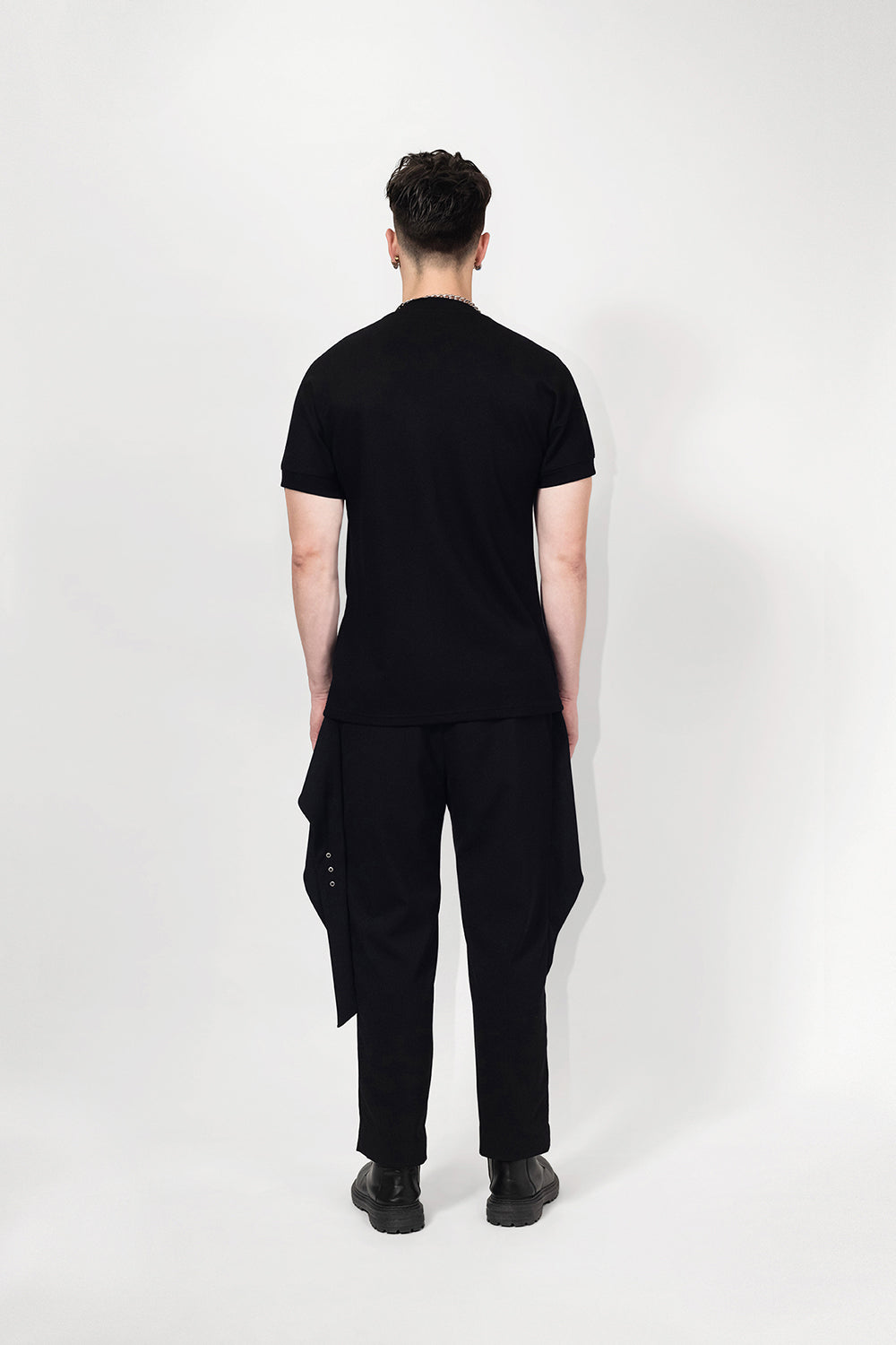SEANNUNG - MEN - Double Layered Shoulder Detail Shirt  層次披肩T恤
