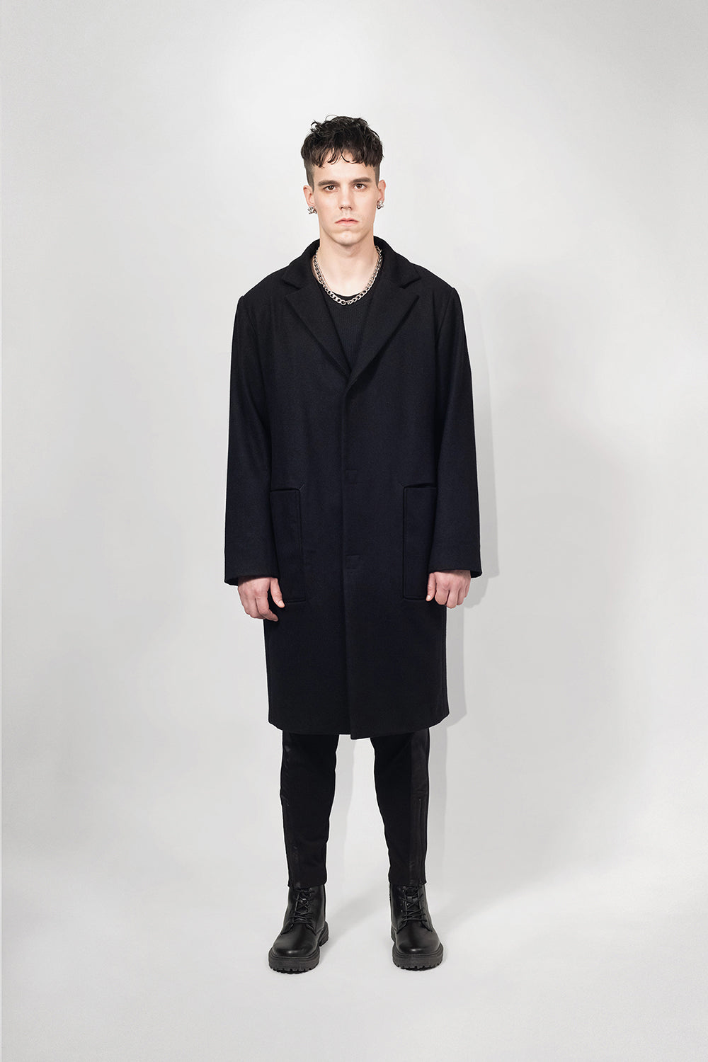 SEANNUNG - MEN - Wool Long Coat 毛料寬鬆長版西裝大衣