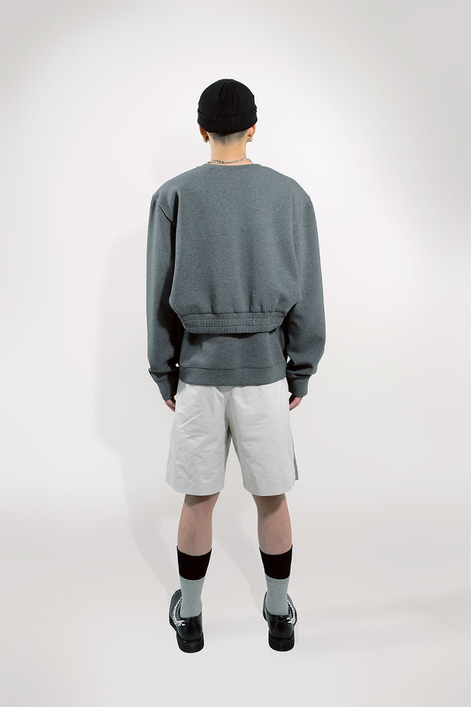 SEANNUNG - MEN - Double-Layered Oversized Top 雙層剪裁大學T