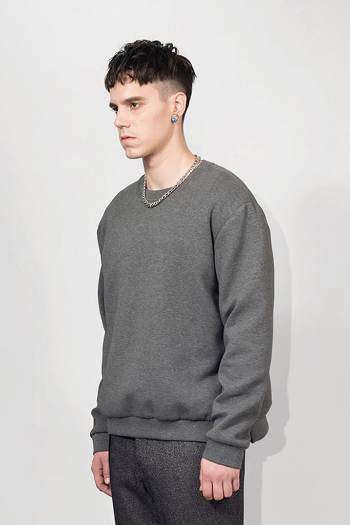 SEANNUNG - MEN - Cotton Sweatshirt With Zipped Sides 側邊拉鍊大學T