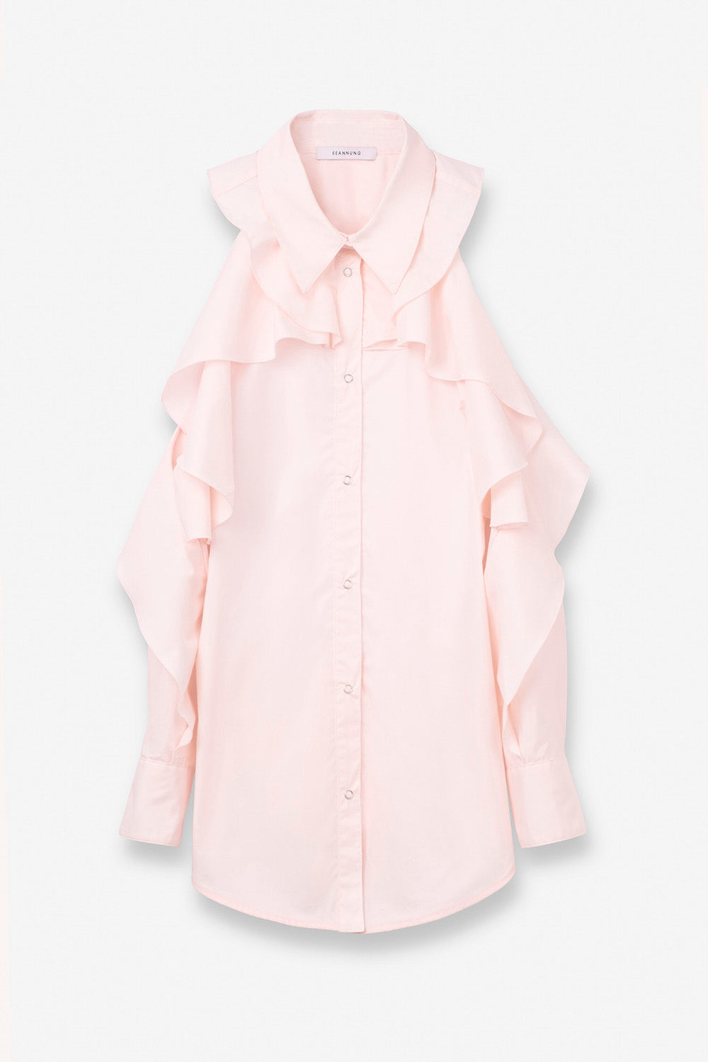 SEANNUNG - WOMEN - Off-Shoulder Flounced Shirt 露肩荷葉襯衫