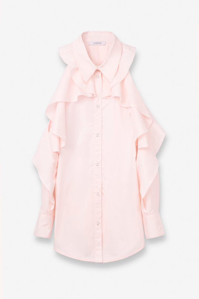 SEANNUNG - WOMEN - Off-Shoulder Flounced Shirt 露肩荷葉襯衫