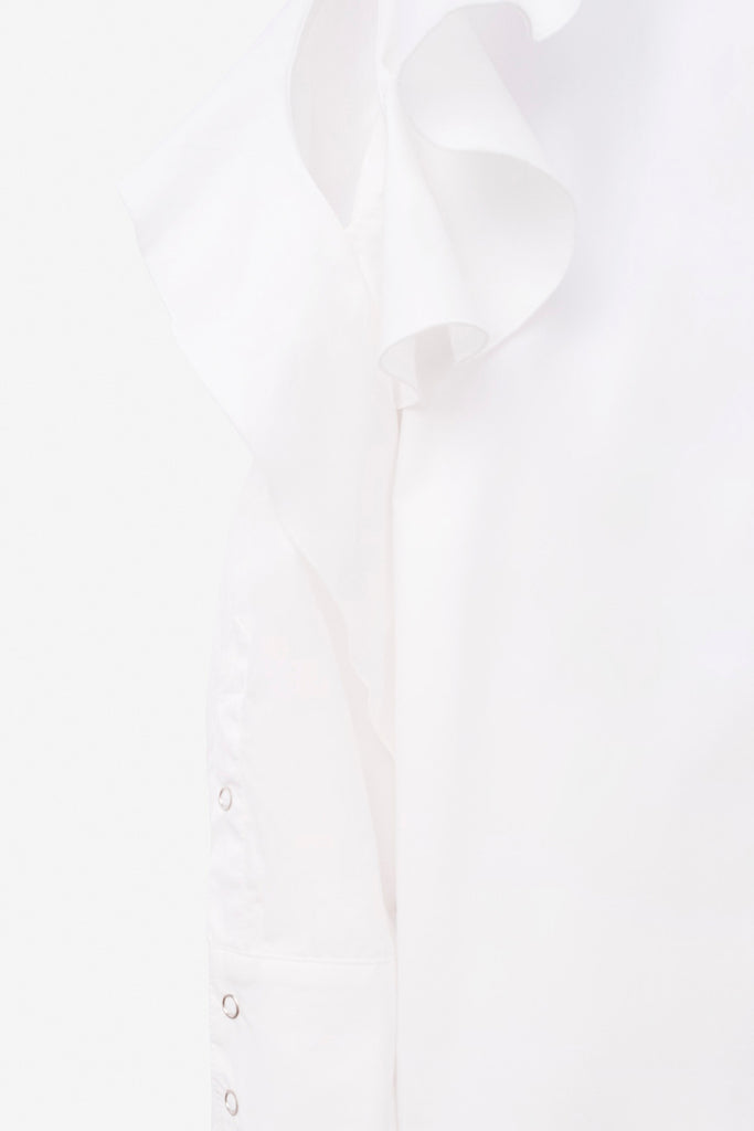 SEANNUNG - WOMEN - Off-Shoulder Flounced Shirt 露肩荷葉襯衫