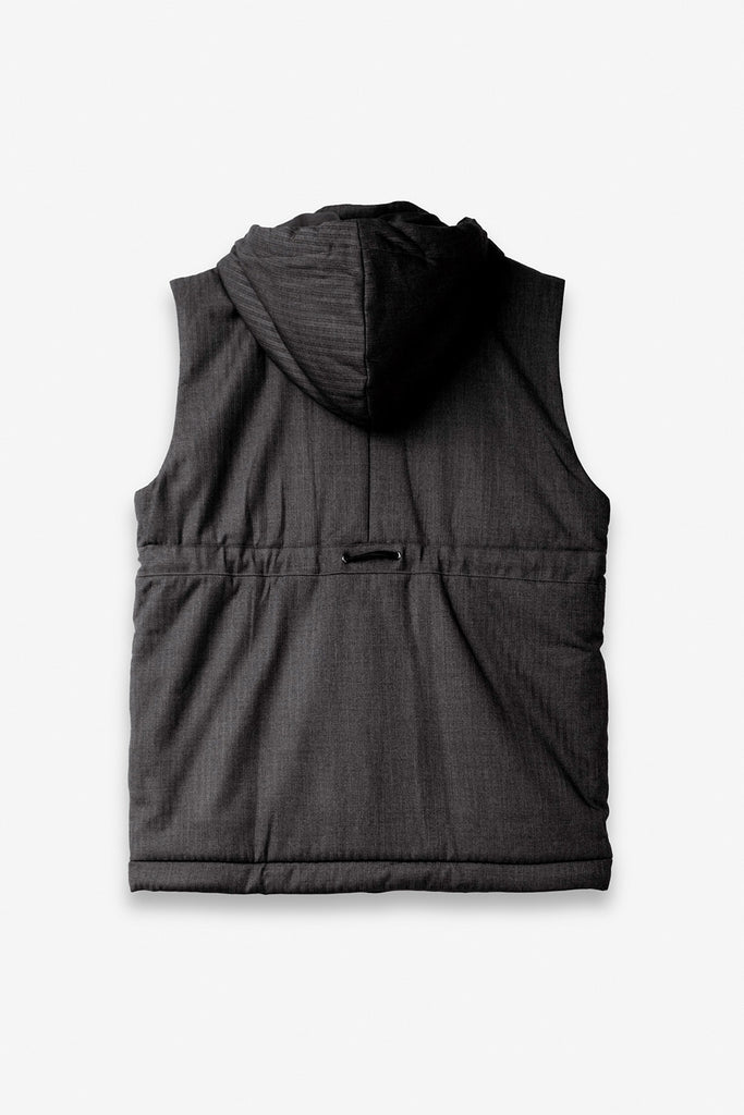SEANNUNG - MEN - Circle Patch Pocket Sleeveless Quilted Vest 圓形口袋鋪棉夾克