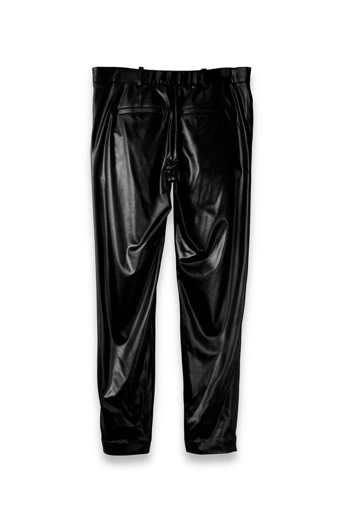 SEANNUNG - MEN- Casual Tailored Trousers in Dark Black 亮黑休閒西裝窄褲